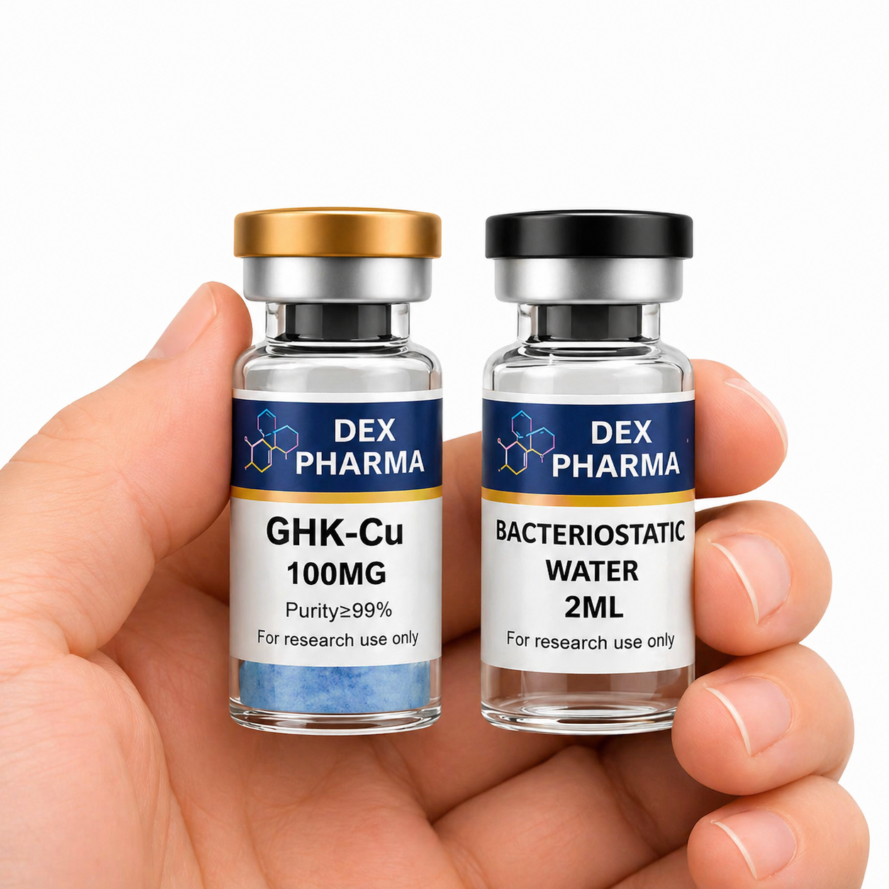 GHK-CU 100MG - FRASCO + DILUENTE