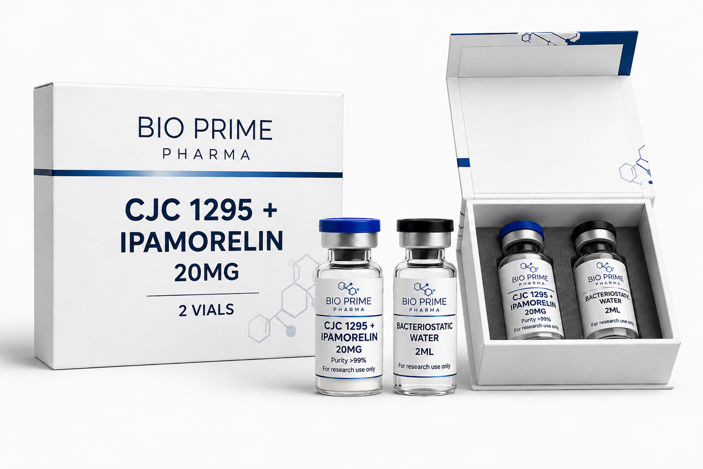 CJC-1295 + IPAMORELIN 20MG - FRASCO + DILUENTE
