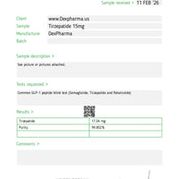 TIZERPATIDE MD 15MG - 1 FRASCOS