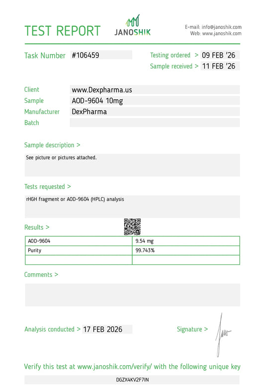 AOD-9604 10MG - FRASCO + DILUENTE