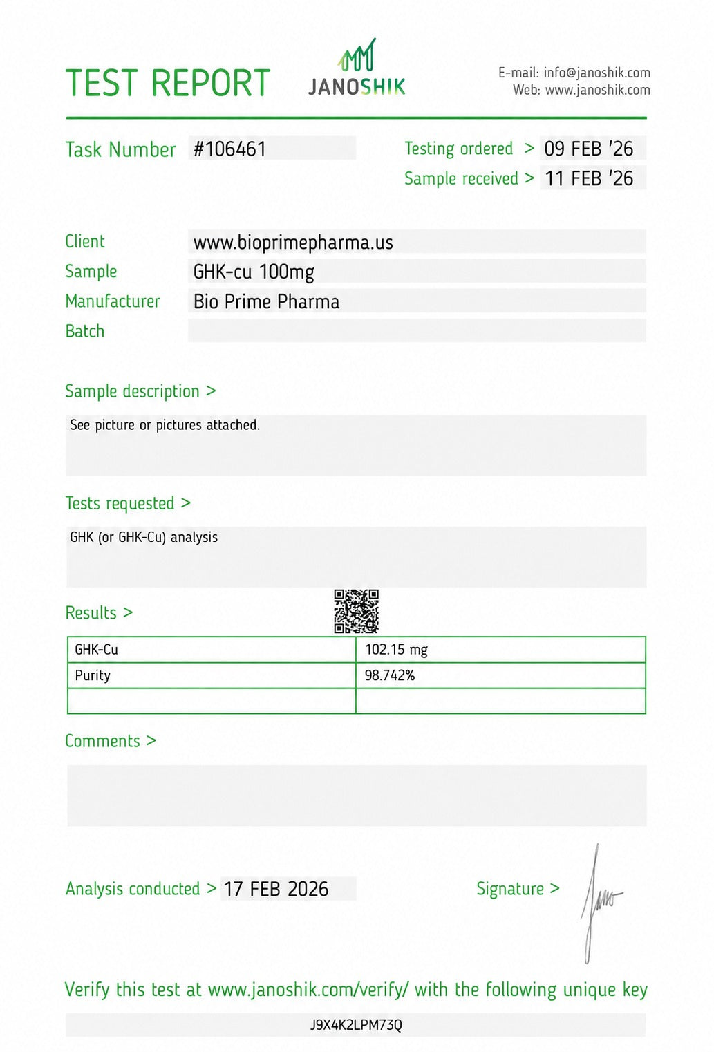 GHK-CU 100MG - FRASCO + DILUENTE