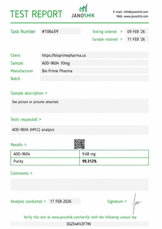 AOD-9604 10MG - FRASCO + DILUENTE
